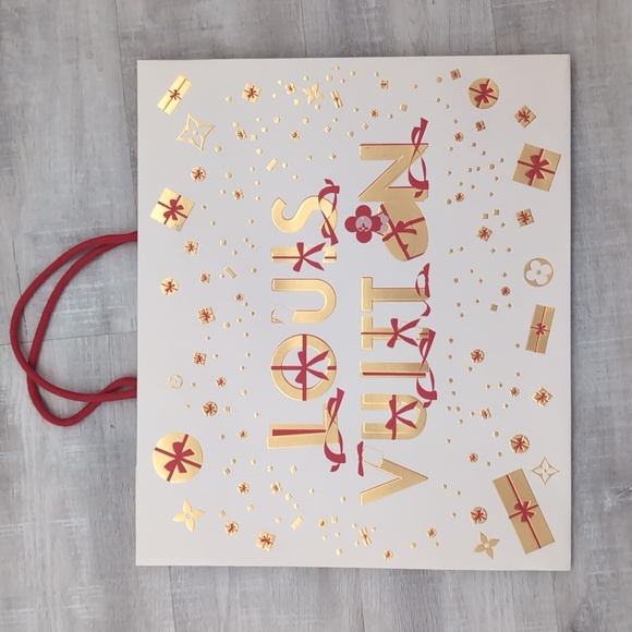Louis Vuitton holiday paper shopping bag - Picture 1 of 3